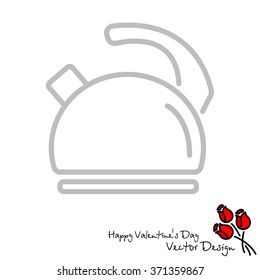 Web line icon. Kettle