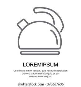 Web line icon. Kettle
