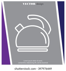 Web line icon. Kettle