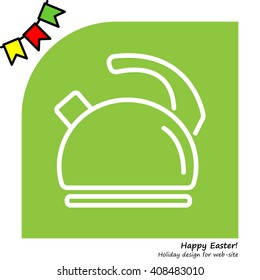 Web line icon. Kettle