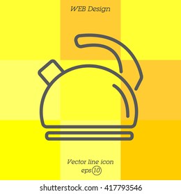 Web line icon. Kettle