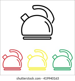 Web line icon. Kettle