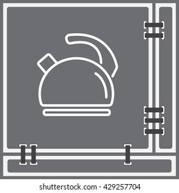 Web line icon. Kettle