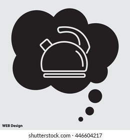 Web line icon. Kettle