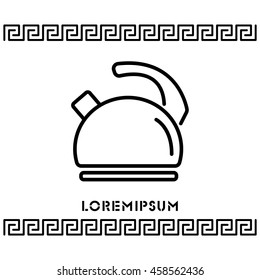 Web line icon. Kettle