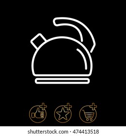 Web line icon. Kettle