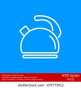 Web line icon. Kettle