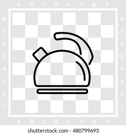 Web line icon. Kettle