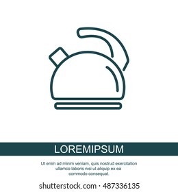 Web line icon. Kettle