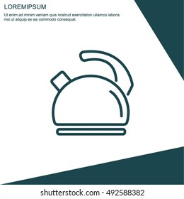 Web line icon. Kettle