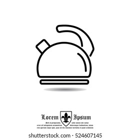 Web line icon. Kettle