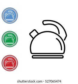 Web line icon. Kettle