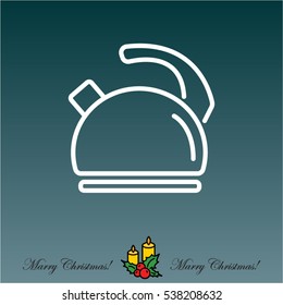 Web line icon. Kettle