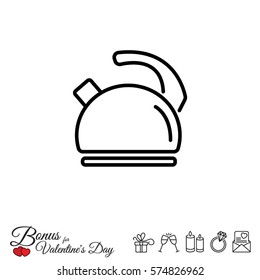 Web line icon. Kettle