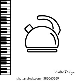 Web line icon. Kettle