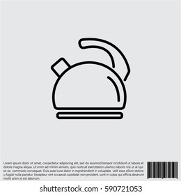 Web line icon. Kettle