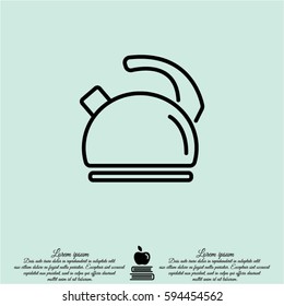 Web line icon. Kettle