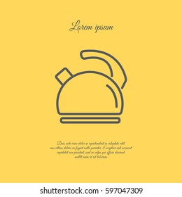 Web line icon. Kettle