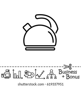 Web line icon. Kettle