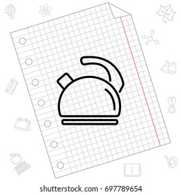 Web line icon. Kettle