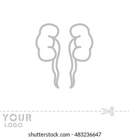Web line icon. Kidneys