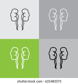 Web line icon. Kidneys
