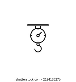 Web line icon. Kitchen scales
weight scale icon
