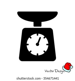 Web line icon. Kitchen scales