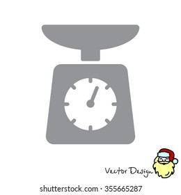 Web line icon. Kitchen scales