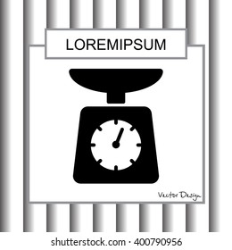 Web line icon. Kitchen scales