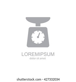 Web line icon. Kitchen scales