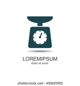 Web line icon. Kitchen scales