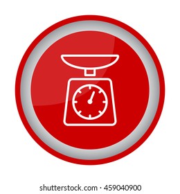 Web line icon. Kitchen scales