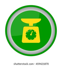 Web line icon. Kitchen scales
