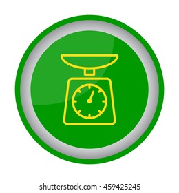 Web line icon. Kitchen scales