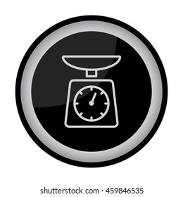 Web line icon. Kitchen scales