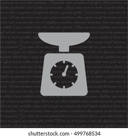 Web line icon. Kitchen scales