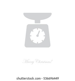 Web line icon. Kitchen scales