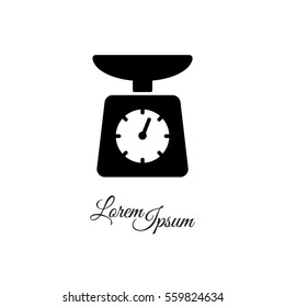Web line icon. Kitchen scales
