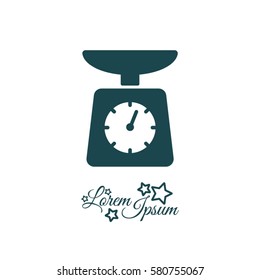 Web line icon. Kitchen scales
