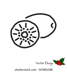 Web line icon. Kiwi