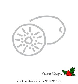 Web line icon. Kiwi