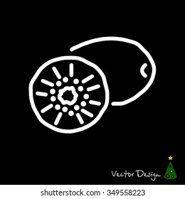 Web line icon. Kiwi