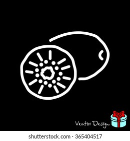 Web line icon. Kiwi