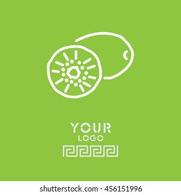 Web line icon. Kiwi