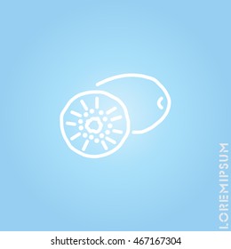 Web line icon. Kiwi