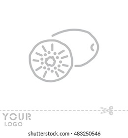 Web line icon. Kiwi