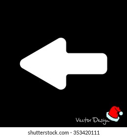 Web line icon. Left arrow