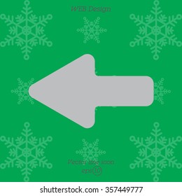Web line icon. Left arrow