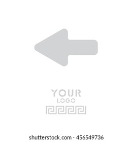 Web line icon. Left arrow